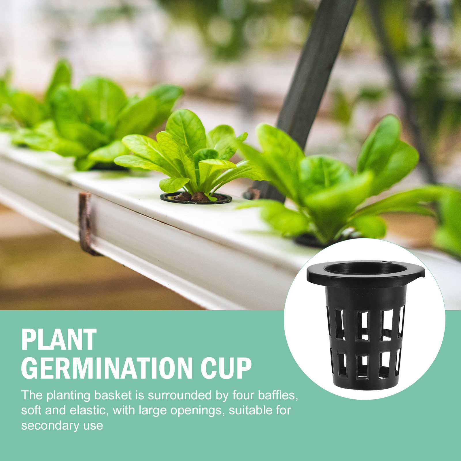 50 ชิ้น ตะกร้าปลูกพลาสติก กระถ - Plant Pot บทวิจารณ์และราคา