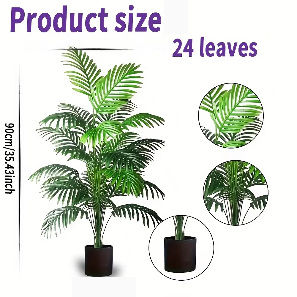 ต้นปาล์มอะรีกาปลอม 24 ใบ ต้นไม - Succulent Set บทวิจารณ์และราคา