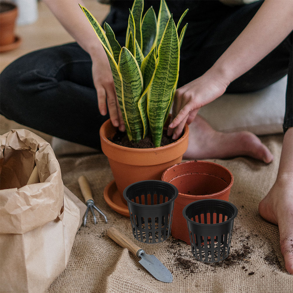15 ชิ้น กระถางตาข่ายพลาสติกสำห - Indoor Plants บทวิจารณ์และราคา
