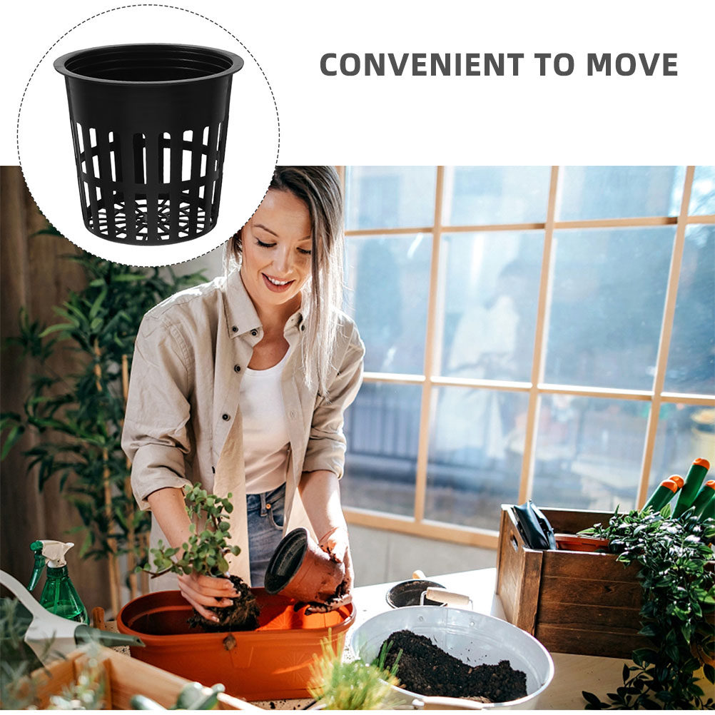 15 ชิ้น กระถางตาข่ายพลาสติกสำห - Indoor Plants บทวิจารณ์และราคา